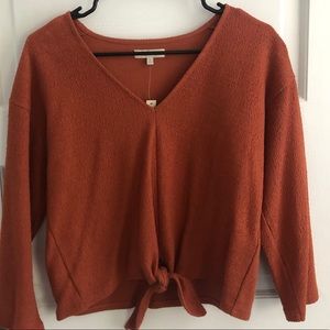 Burnt orange Madewell sweater NWT